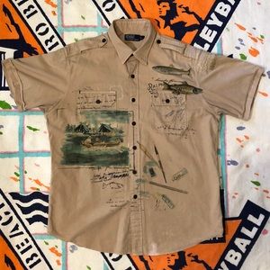 Vtg Polo by Ralph Lauren 90’s Fishing Shirt XL